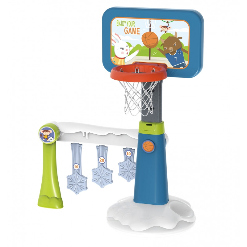 WOOPIE rinkinys 2in1 krepšinio futbolo vartai + kamuolys + pompa