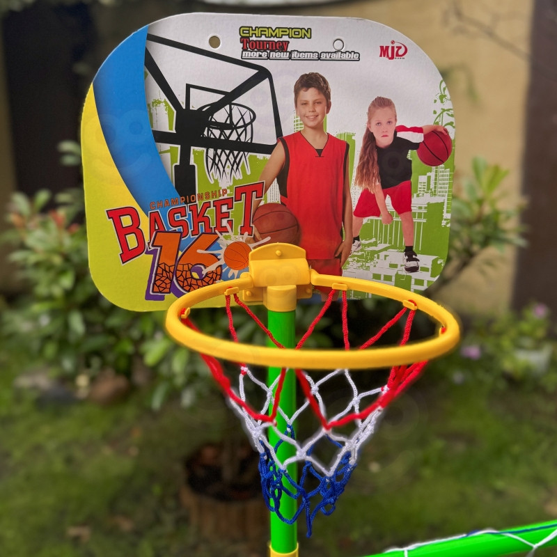 WOOPIE rinkinys 2in1 krepšinio futbolo vartai + kamuoliukai