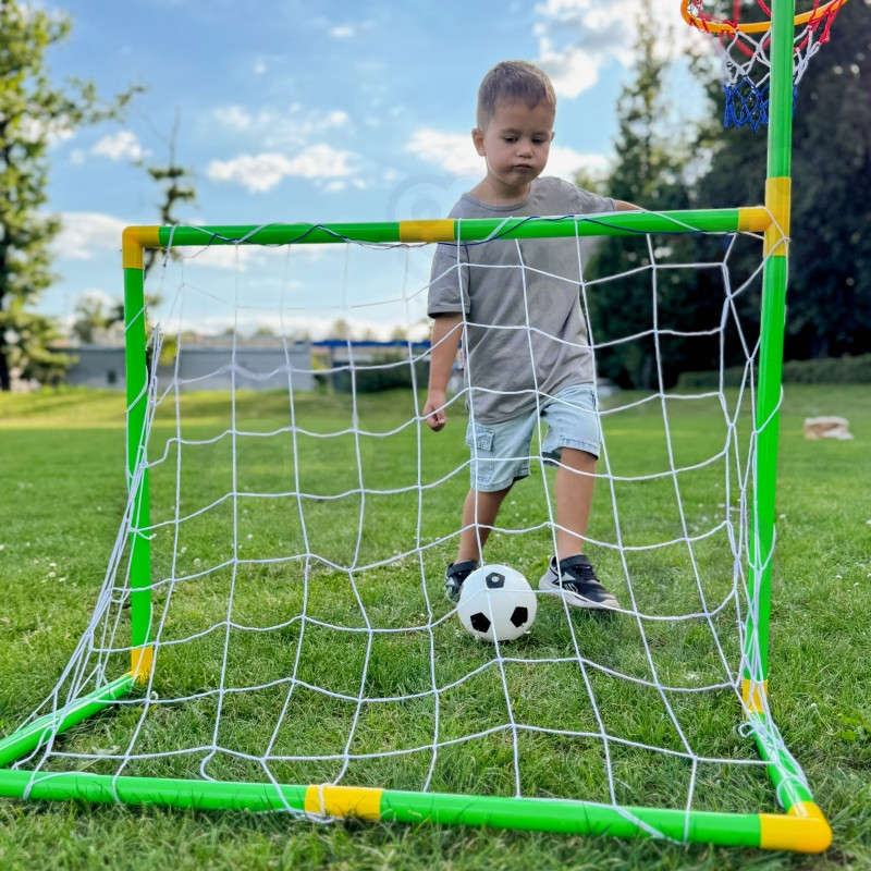 WOOPIE rinkinys 2in1 krepšinio futbolo vartai + kamuoliukai