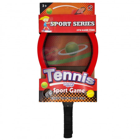 WOOPIE didelės badmintono teniso raketės vaikams + kamuoliuko smiginis WOOPIE didelės badmintono teniso raketės vaikams + kamuoliuko smiginis