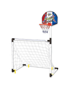 WOOPIE rinkinys 2in1 krepšinio futbolo vartai + kamuoliukai 2