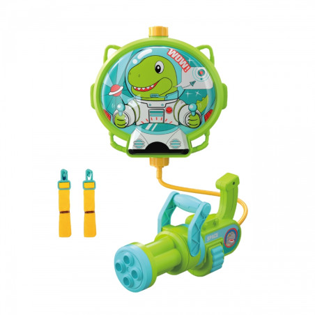WOOPIE Dino vandens pistoletas su kuprine WOOPIE Dino vandens pistoletas su kuprine