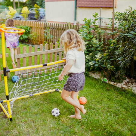 WOOPIE rinkinys 2in1 krepšinio futbolo vartai + kamuoliukai ir pompa WOOPIE rinkinys 2in1 krepšinio futbolo vartai + kamuoliukai ir pompa