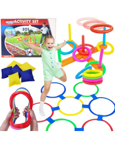 WOOPIE Zestaw 3w1 Serso Gra w Klasy Cornhole Rzut do Celu Woreczkami