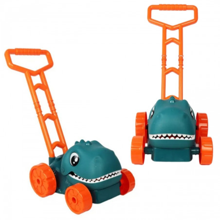 WOOPIE Dino sodo vejapjovė muilo burbuliukams dinozauras + skystis WOOPIE Dino sodo vejapjovė muilo burbuliukams dinozauras + skystis