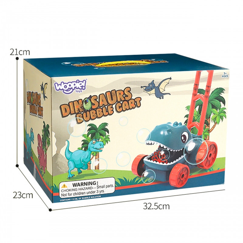WOOPIE Dino sodo vejapjovė muilo burbuliukams dinozauras + skystis