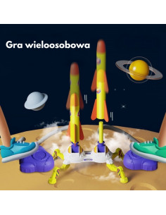 WOOPIE dvigubas putplasčio raketų paleidimo įrenginys 6 vnt. 2