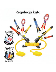 WOOPIE dvigubo putplasčio raketų paleidimo įrenginys 8vnt. 2