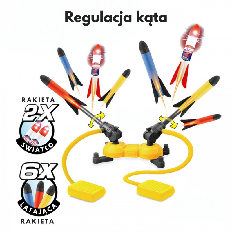 WOOPIE dvigubo putplasčio raketų paleidimo įrenginys 8vnt.