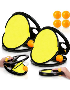 WOOPIE Catch Ball Arcade žaidimas mesti letenas dviem 2x irklai + 4 kamuoliukai