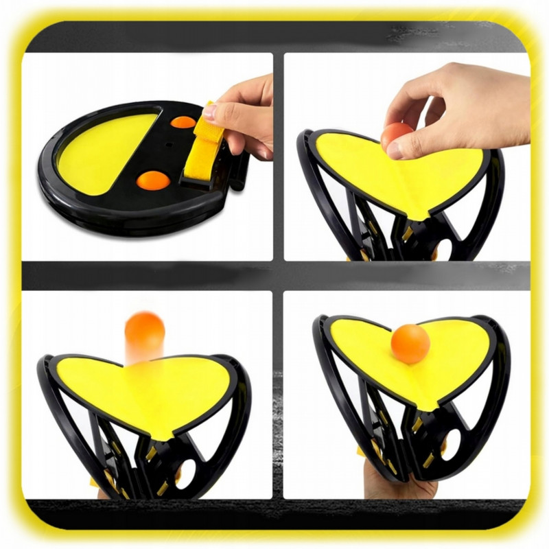 WOOPIE Catch Ball Arcade žaidimas mesti letenas dviem 2x irklai + 4 kamuoliukai