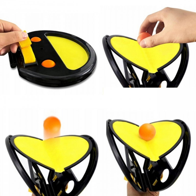 WOOPIE Catch Ball Arcade žaidimas mesti irklas letena + 2 kamuoliukai