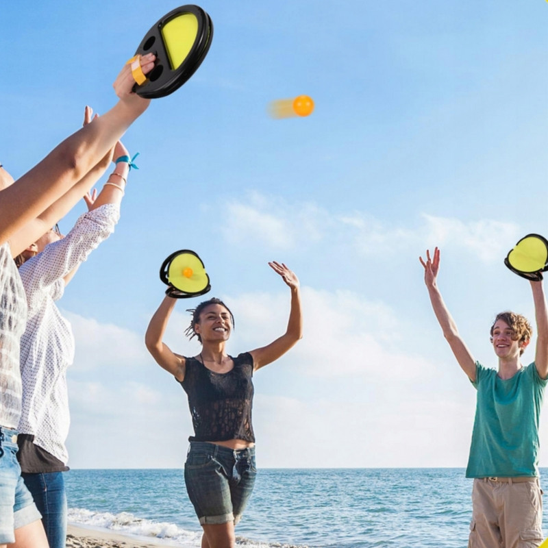 WOOPIE Catch Ball Arcade žaidimas mesti irklas letena + 2 kamuoliukai