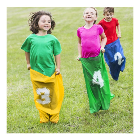 WOOPIE Jumping Bags Kinder Party animacijos rinkinys 4 vnt WOOPIE Jumping Bags Kinder Party animacijos rinkinys 4 vnt