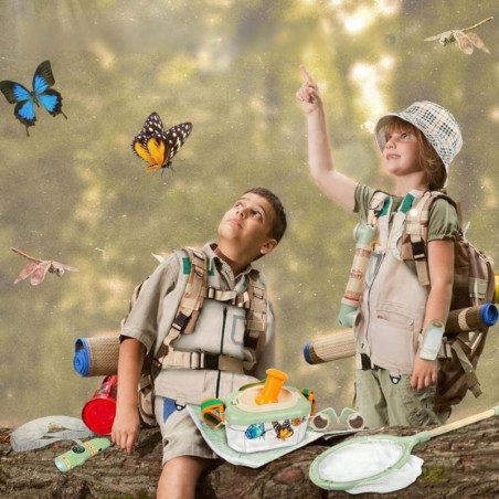 WOOPIE Discovery Little Explorer rinkinys Žiūronai Kompasas Vabzdžių tinklas Drugeliai Žibintuvėlis WOOPIE Discovery Little Explorer rinkinys Žiūronai Kompasas Vabzdžių tinklas Drugeliai Žibintuvėlis