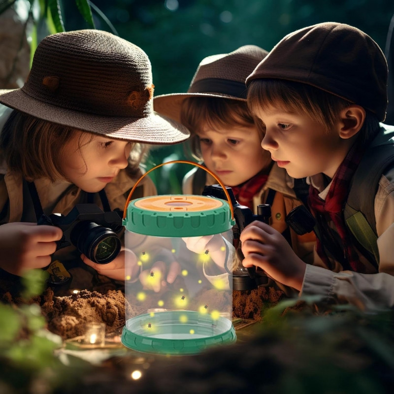 WOOPIE Discovery Little Nature Explorer rinkinys Vabzdžių tinklas drugeliai Žuvų konteineris