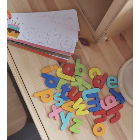 TOOKY TOY Montessori abėcėlės dėlionė Raidžių, žodžių, gyvūnų mokymasis 57 vnt.