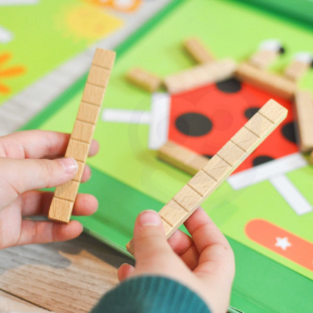 TOOKY TOY Dėlionės Loginis žaidimas Dėlionės Magnetiniai kaladėlės vaikams 49 vnt.