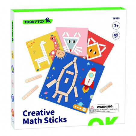 TOOKY TOY Dėlionės Loginis žaidimas Dėlionės Magnetiniai kaladėlės vaikams 49 vnt.