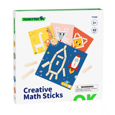 TOOKY TOY Dėlionės Loginis žaidimas Dėlionės Magnetiniai kaladėlės vaikams 49 vnt.