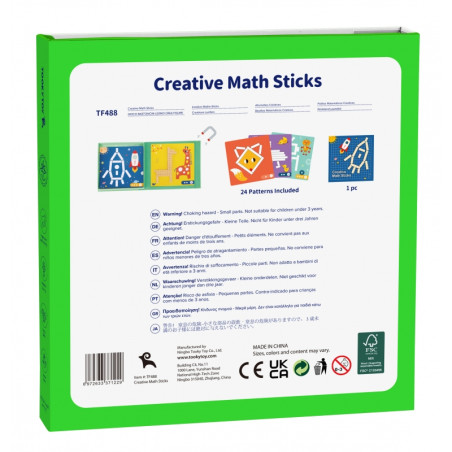 TOOKY TOY Dėlionės Loginis žaidimas Dėlionės Magnetiniai kaladėlės vaikams 49 vnt.