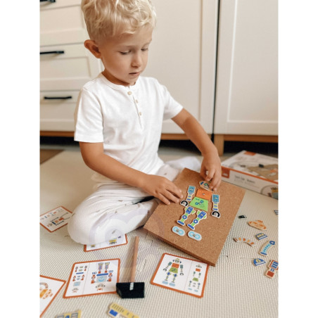 VIGA medinis nagų dailė 45 dalių Montessori