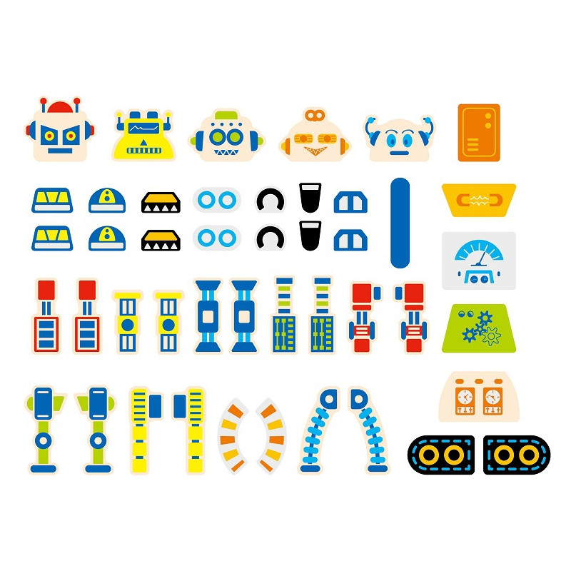 VIGA Wooden Nail Art 45 Piece Montessori