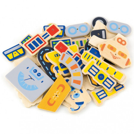 VIGA Деревянный дизайн ногтей Монтессори, 45 шт.