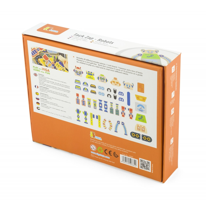 VIGA Wooden Nail Art 45 Piece Montessori