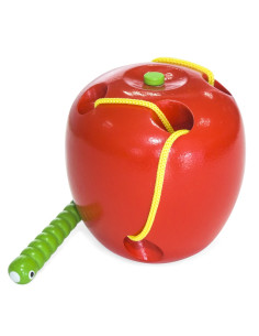 VIGA medinis persipynęs labirintas mokomasis kirminas obuolyje Montessori