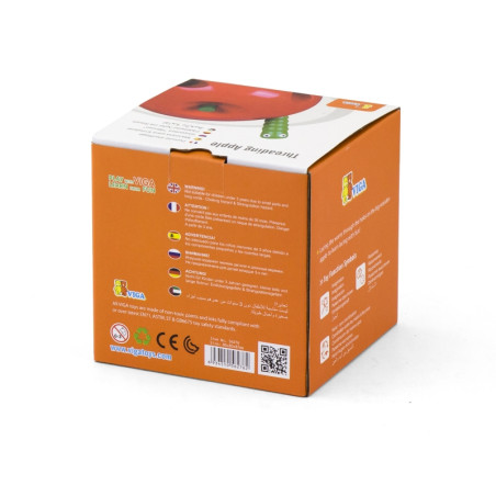 VIGA Деревянный переплетающийся лабиринт, обучающий червь в яблоке Монтессори