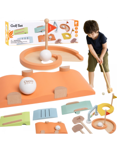 CLASSIC WORLD medinis golfo rinkinys su įvairiomis kliūtimis