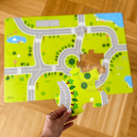 CLASSIC WORLD Drewniane Klocki Zbuduj Miasto 120 elementów