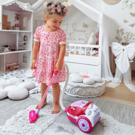 WOOPIE vaikškas dulkių siurblys su siurbimo funkcija, rožinis