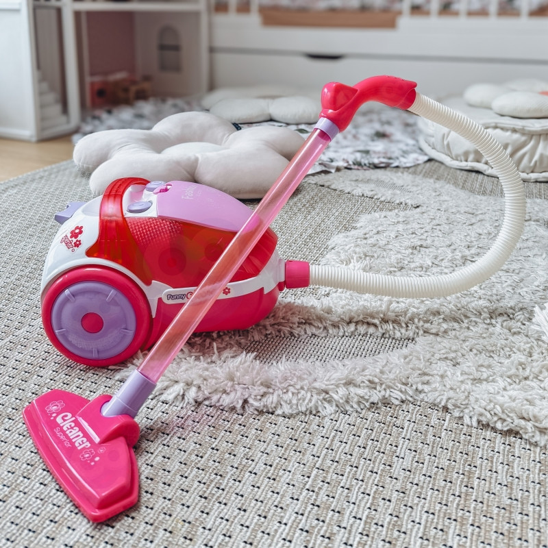 WOOPIE kūdikių dulkių siurblys su įtraukimo funkcija rožinis