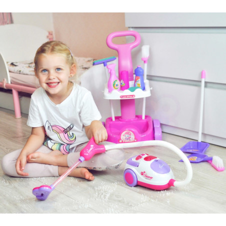 WOOPIE valymo rinkinys: vežimėlis dulkių siurbliui + 11 priedų WOOPIE valymo rinkinys: vežimėlis dulkių siurbliui + 11 priedų