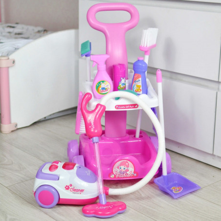 WOOPIE valymo rinkinys: vežimėlis dulkių siurbliui + 11 priedų WOOPIE valymo rinkinys: vežimėlis dulkių siurbliui + 11 priedų