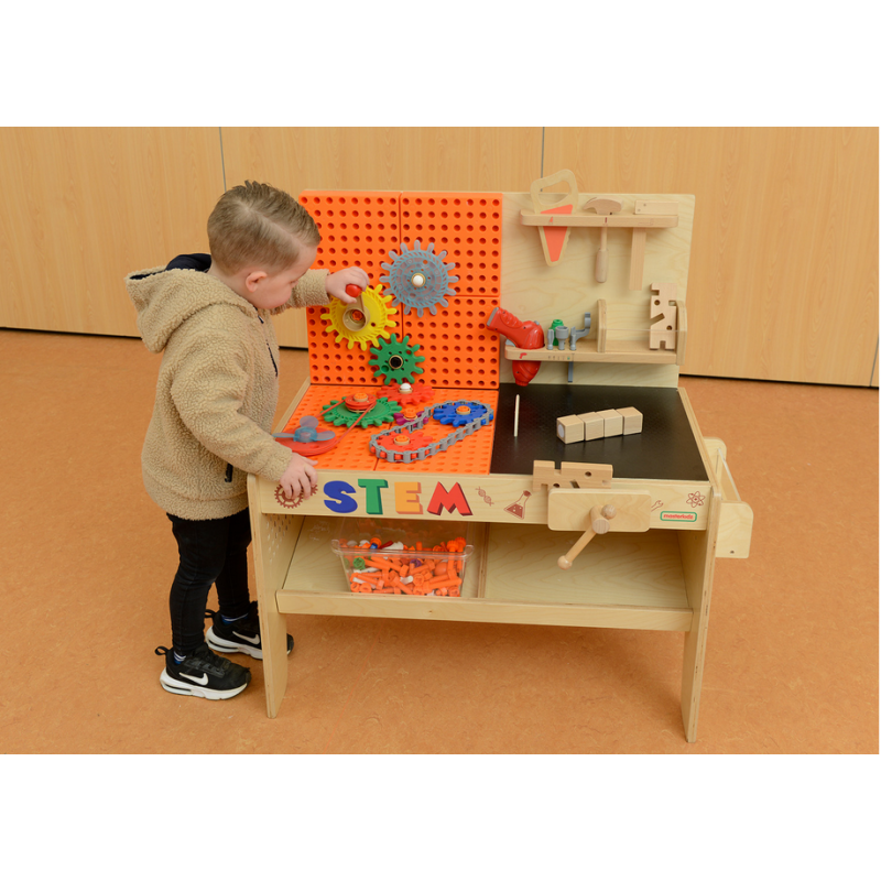 MASTERKIDZ XXL Montessori STEM medinės dirbtuvės su įrankiais