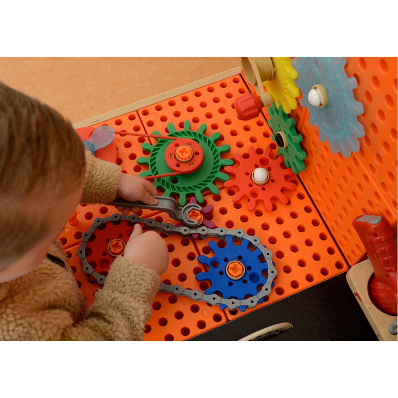 MASTERKIDZ XXL Montessori STEM medinės dirbtuvės su įrankiais