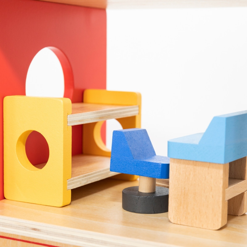 VIGA Деревянный пожарный комплект для гаража, 14 предметов