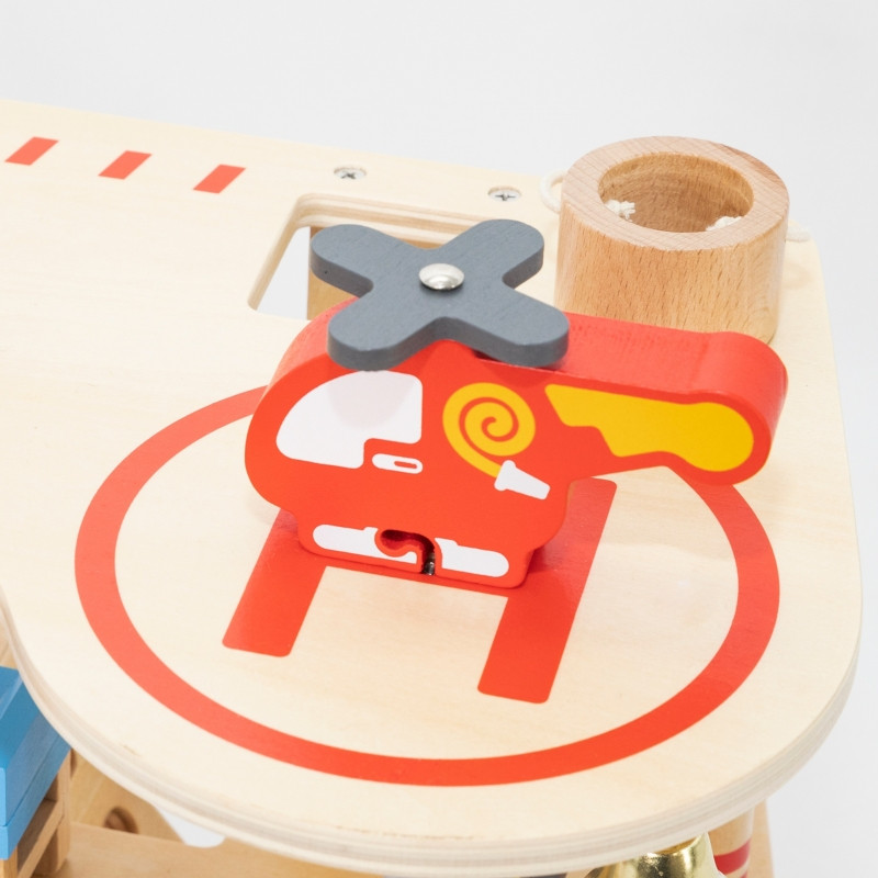 VIGA Деревянный пожарный комплект для гаража, 14 предметов