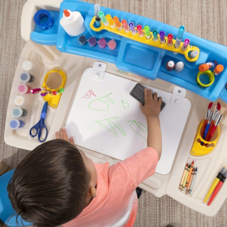 STEP2 Rašomasis stalas su kėde Delux edukacinis meno kampelis STEP2 Rašomasis stalas su kėde Delux edukacinis meno kampelis