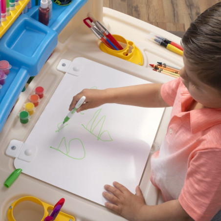 STEP2 Rašomasis stalas su kėde Delux edukacinis meno kampelis STEP2 Rašomasis stalas su kėde Delux edukacinis meno kampelis