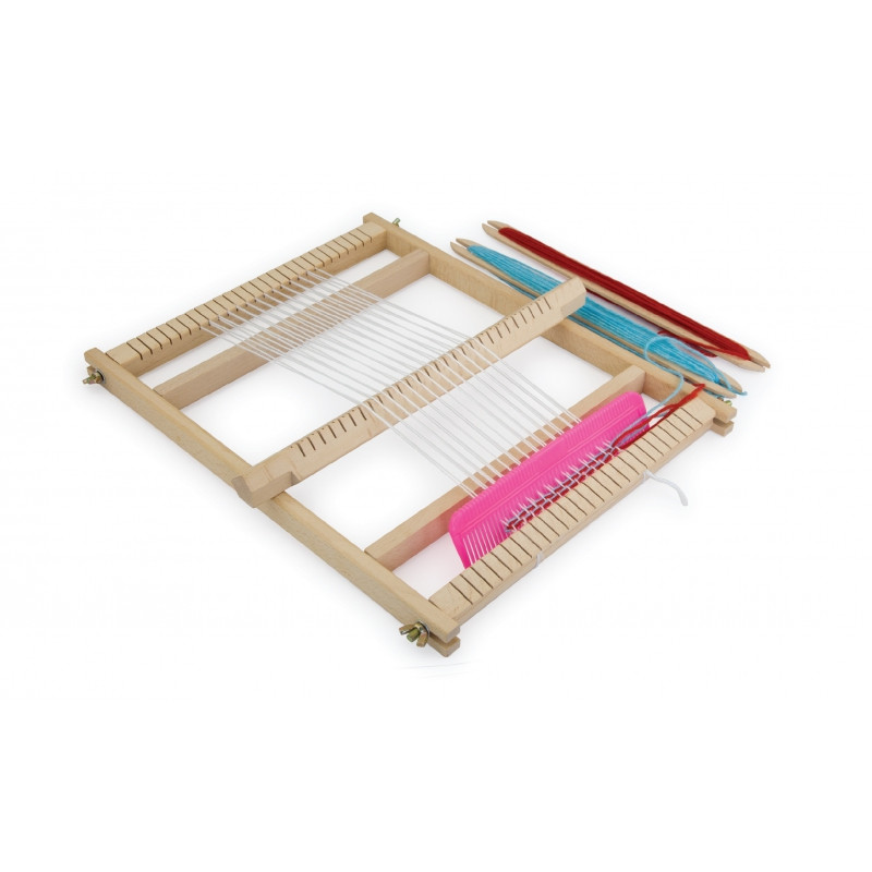 Набор для плетения Монтессори VIGA Wooden Loom Weaving Workshop