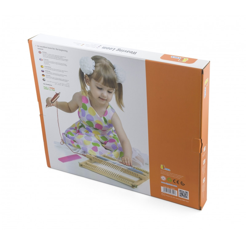 Набор для плетения Монтессори VIGA Wooden Loom Weaving Workshop