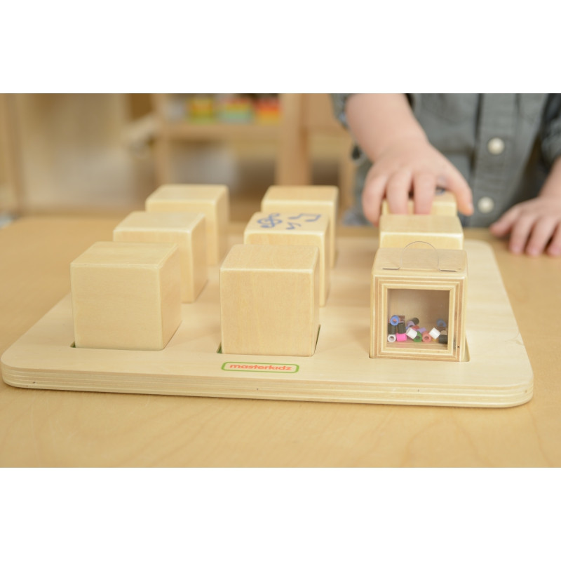 Деревянный сенсорный сортер MASTERKIDZ «Соединяя звуки» Монтессори