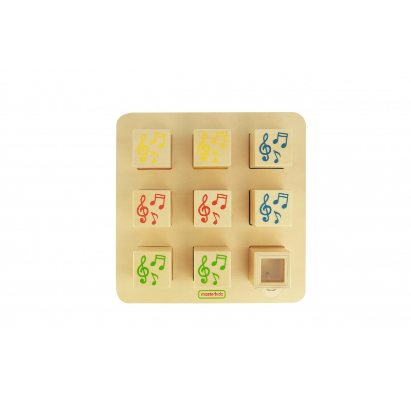 Деревянный сенсорный сортер MASTERKIDZ «Соединяя звуки» Монтессори