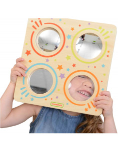MASTERKIDZ Sensoryczna Tablica Lustra I Soczewki Zakrzywienia Obrazu Montessori 2