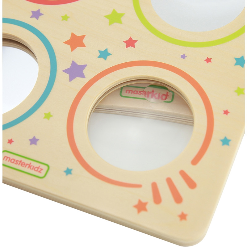 MASTERKIDZ Montessori sensorinė veidrodinė plokštė ir vaizdo kreivumo lęšis