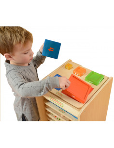 MASTERKIDZ medinė piramidė edukacinė Montessori spalvų skaičiavimas 2